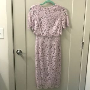 ASOS lace crop top midi dress